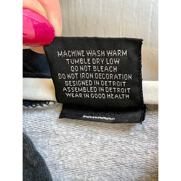 Vintage Embroidered ‘Made in Detroit’ Brand Zip-Up Hoodie - Picture 8 of 8